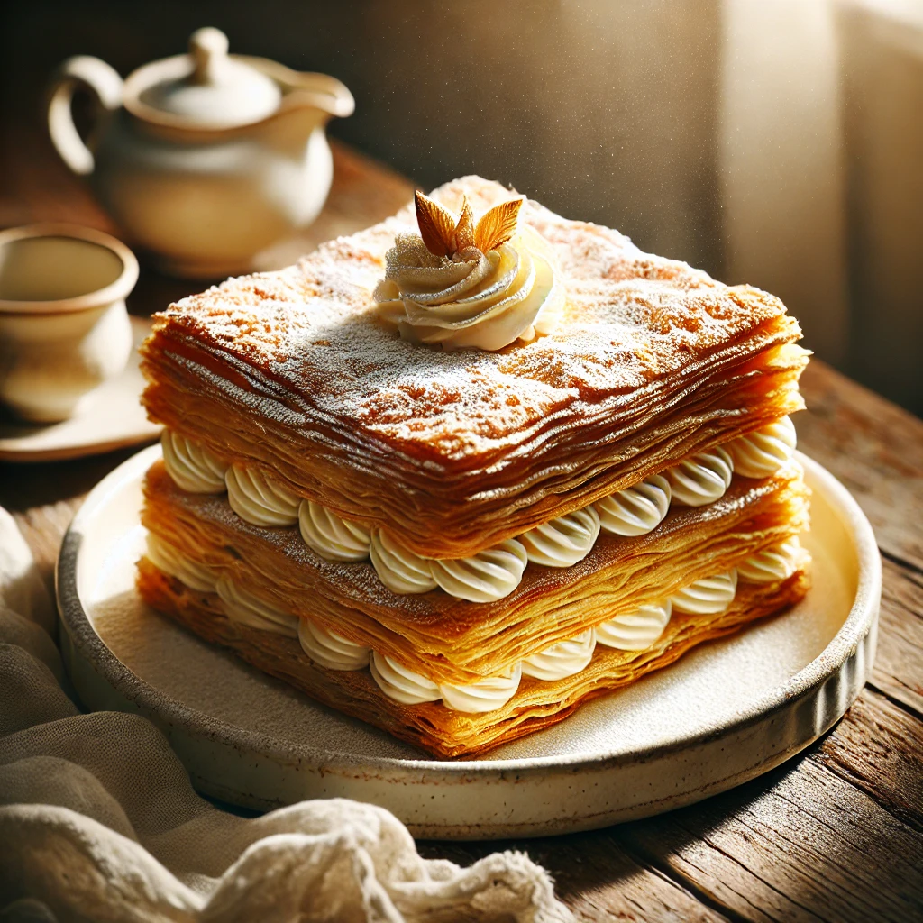 Homemade Napoleon cake