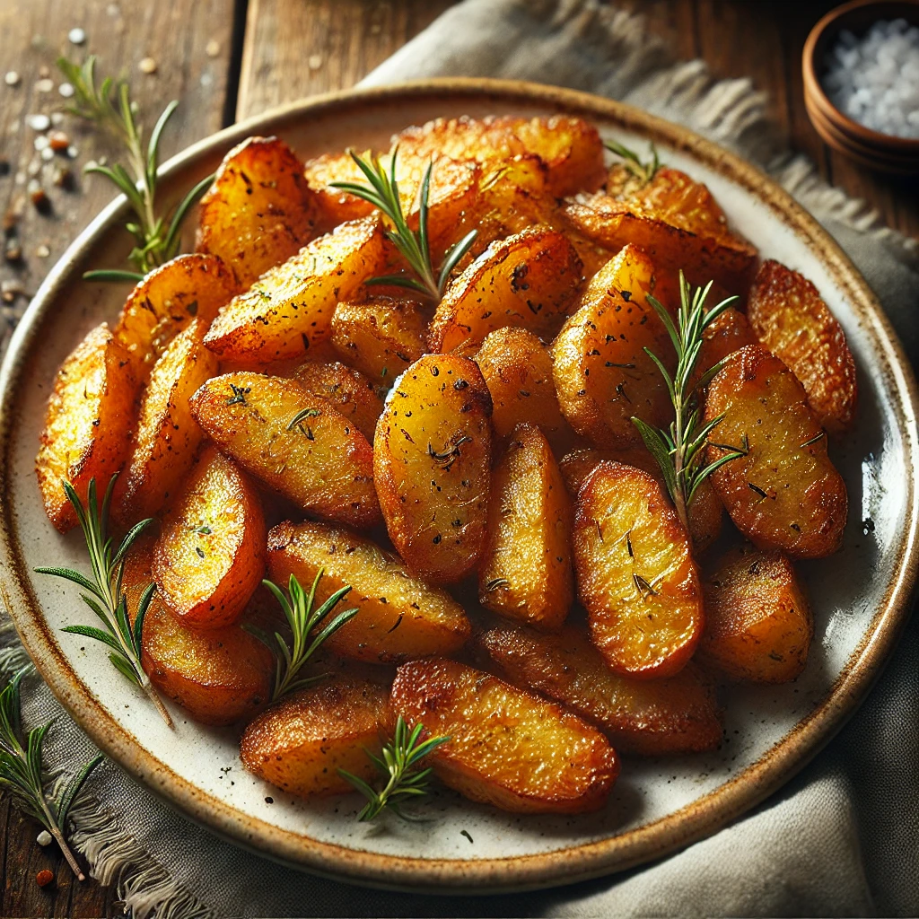 Rustic countrie style fried potatoes