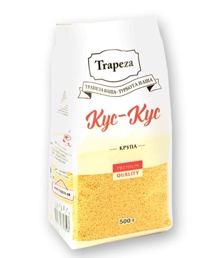 谷物 Trapeza 蒸粗麦粉，软包装 0.5 公斤