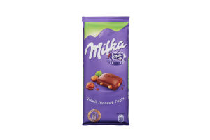 Image 2 of the Czekolada Milka Całe orzechy laskowe mleczna miękkie opakowanie 90g product