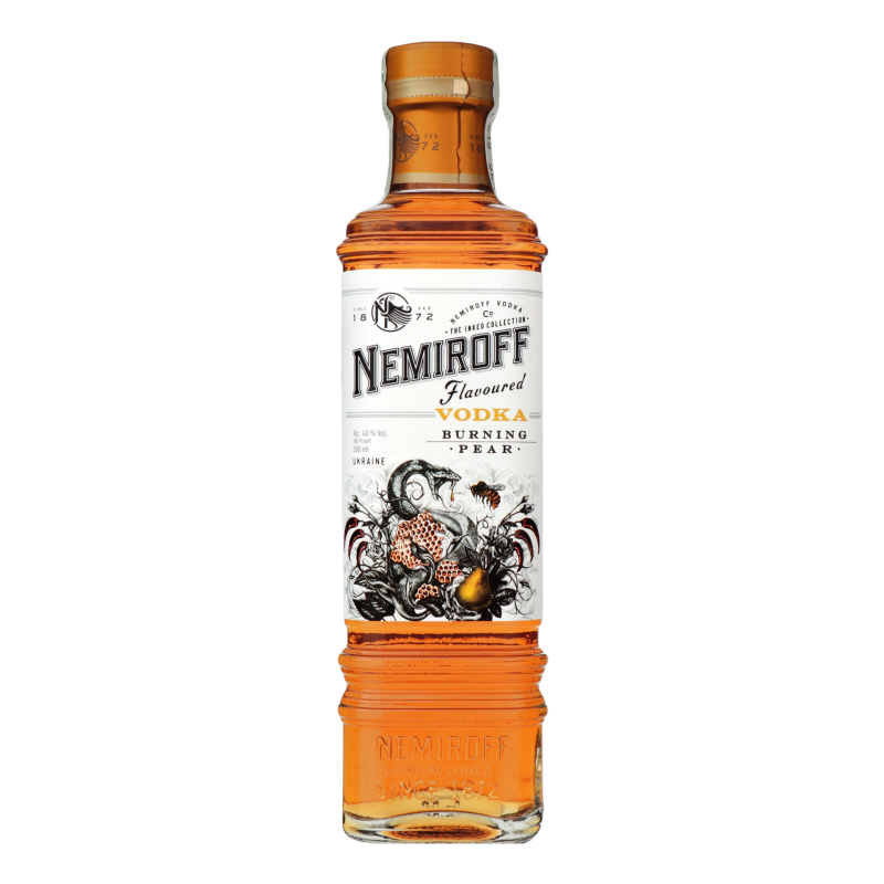 Image 2 of the Tincture Nemiroff Burning Pear 40% glass bottle 0.5l product