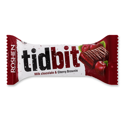 Image 2 of the ช็อกโกแลต รอเชน ทิดบิต เชอร์รี่ บราวนี่ นม 50 ก product