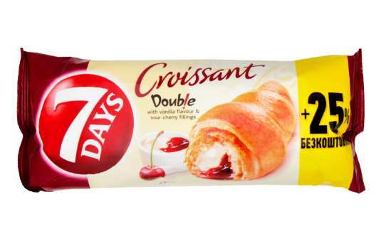 Image 2 of the Croissant 7 Days Double Super Max vanilla and cherry soft pack 110g product