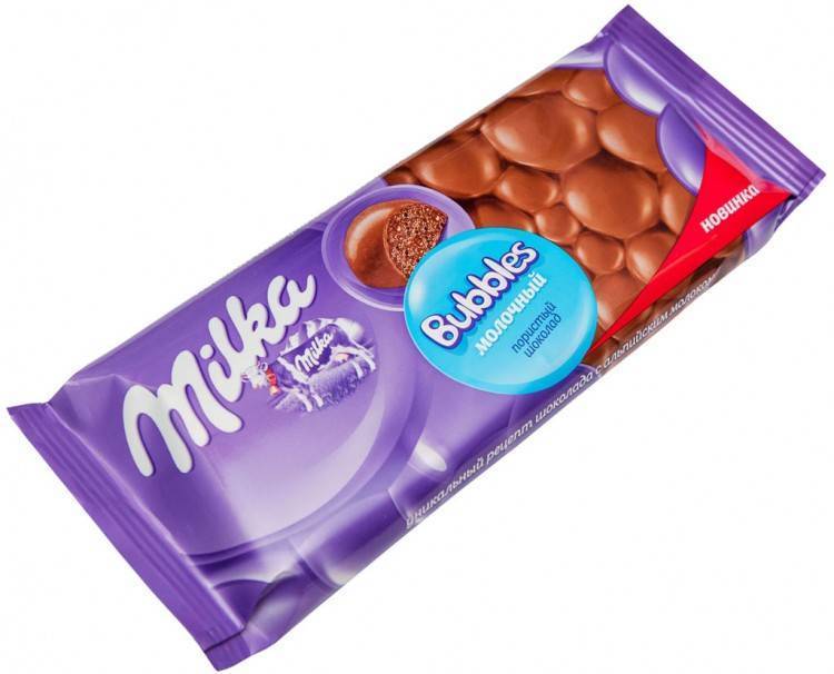 Image 2 of the Chocolate Milka Bubbles leche porosa 80g product