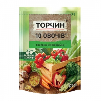 调味料 Торчин 10 种蔬菜 通用型 60克