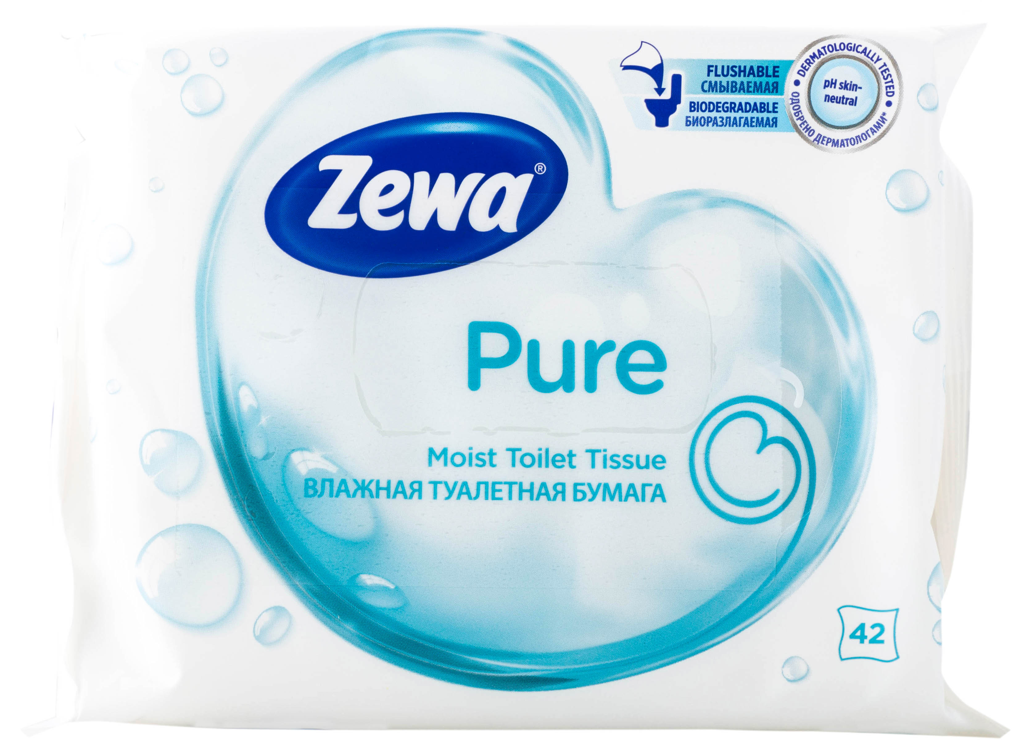 Image 2 of the Papel Higiénico Húmido Zewa Pure 42un product