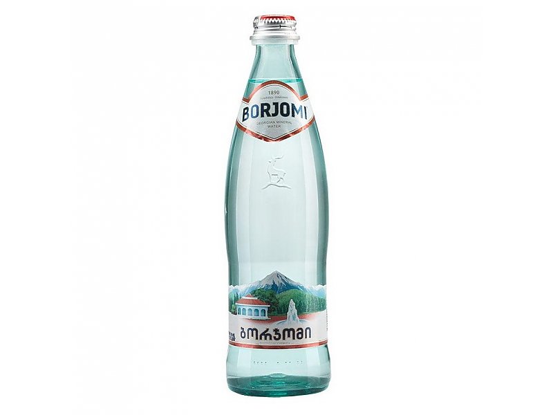 Image 2 of the Mineral Water Borjomi Carbonated Glass Bottle 500ml product