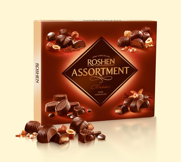 Image 3 of the Caramelle Roshen Classic Assortment al cioccolato 154g product