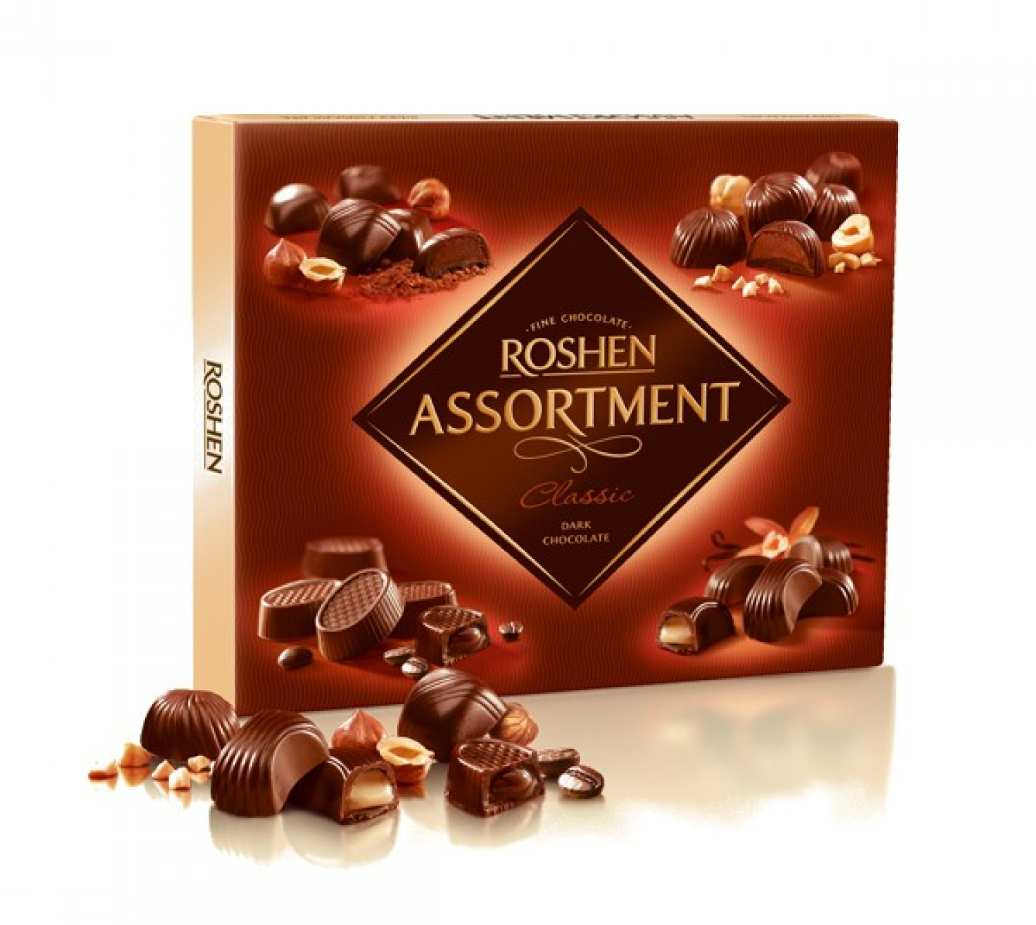 Image 2 of the Caramelle Roshen Classic Assortment al cioccolato 154g product