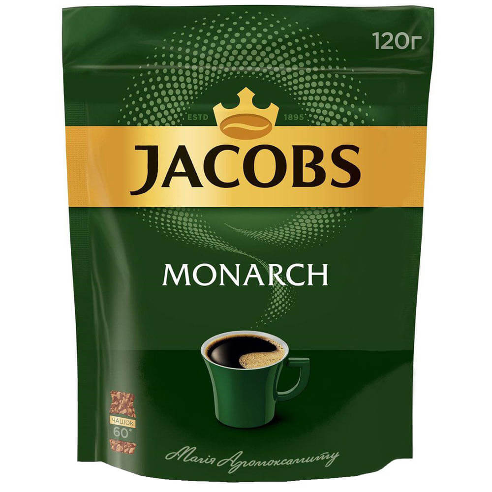 Kaffee Jacobs Monarch Natürlich Instant Gefriergetrocknet Für Beutel 120g