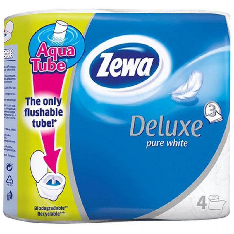 Image 2 of the Papier Toilette Zewa Deluxe 3 Plis 4 Unités product