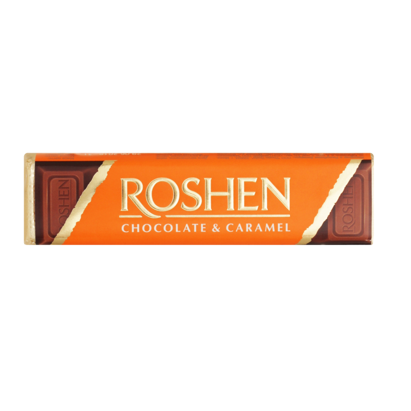 Candy Bar Roshen Milk with Caramel Filling 40g