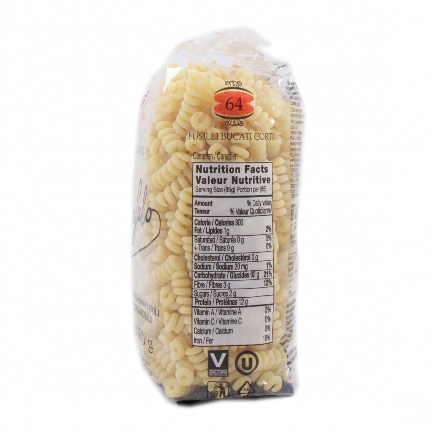 Image 4 of the Pasta Garofalo Fusilli Bucati Short Package 500g product