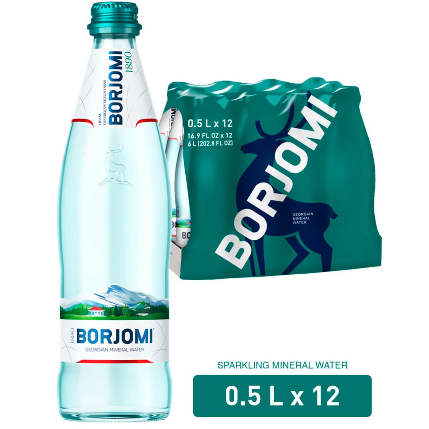 Image 6 of the Mineral Water Borjomi Carbonated Glass Bottle 500ml product