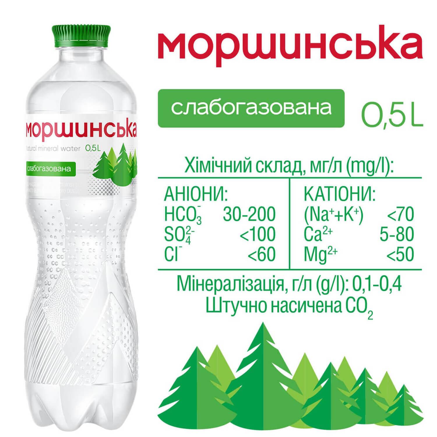 Image 5 of the Acqua minerale Morshynska leggermente gassata 0,5L product