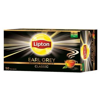 Tea Lipton Black Earl Grey Bergamot Flavored 50x1.5g