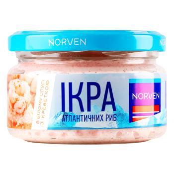 Kawior z ryb atlantyckich w białym sosie z krewetkami Norven 160g