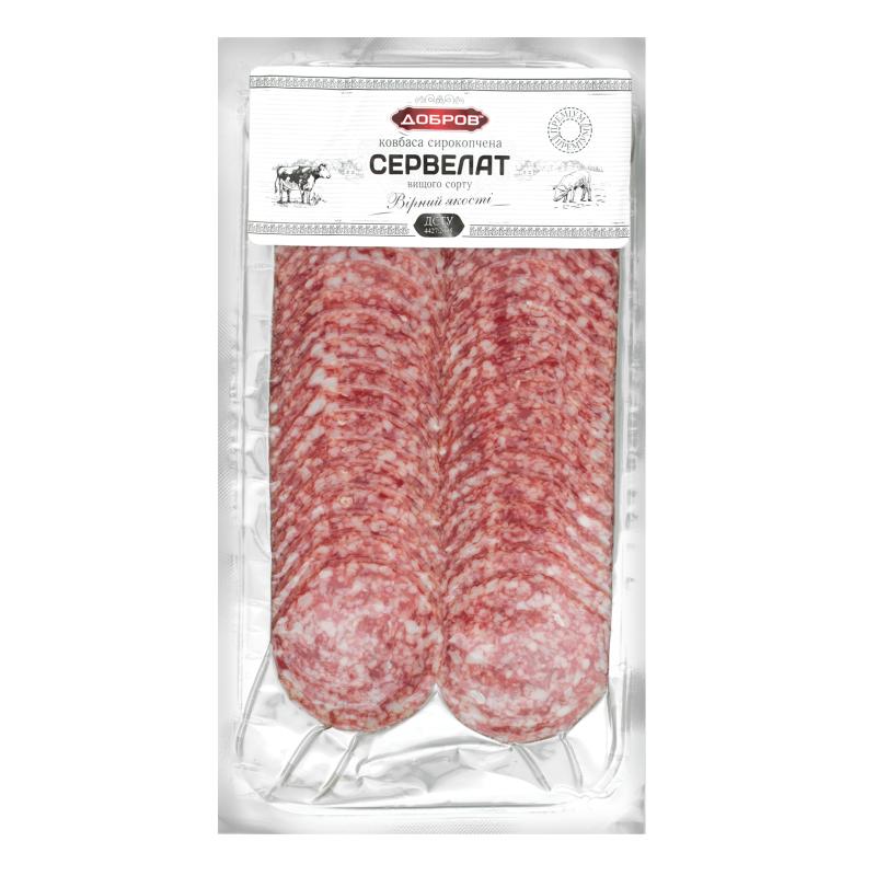 Desa Dobrov Servelat kūpināta-vārīta vakuuma iepakojumā 80g